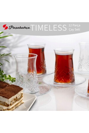 Timeless Çay Bardağı Ve Çay Tabağı Seti 12 Kişilik 24 Parça timelessheybeli - 6