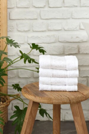 Timeless Romy White 4-teiliges Flush Towel Set 30x45 cm Handtücher 250. 01. 01. 0005 - 1