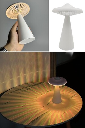 Tischbeleuchtung, einstellbare Helligkeit, pilzförmiger, verstellbarer UFO-förmiger Pilz-Lampenschirm lr30c - 2