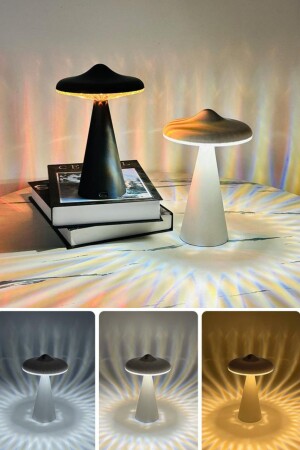Tischbeleuchtung, einstellbare Helligkeit, pilzförmiger, verstellbarer UFO-förmiger Pilz-Lampenschirm lr30c - 4