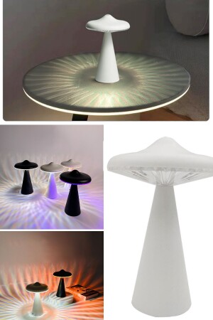 Tischbeleuchtung, einstellbare Helligkeit, pilzförmiger, verstellbarer UFO-förmiger Pilz-Lampenschirm lr30c - 7