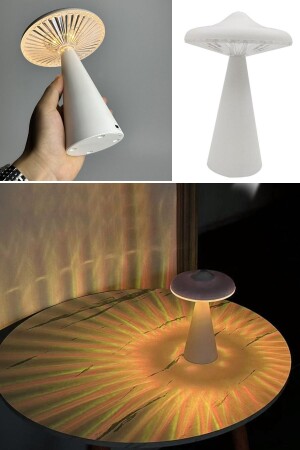 Tischbeleuchtung, einstellbare Helligkeit, pilzförmiger, verstellbarer UFO-förmiger Pilz-Lampenschirm lr30c - 1
