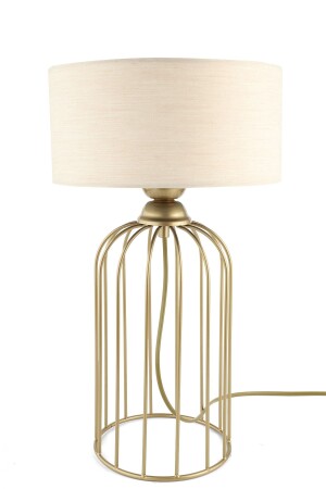 Tischlampe Antik Beige Hut - 3