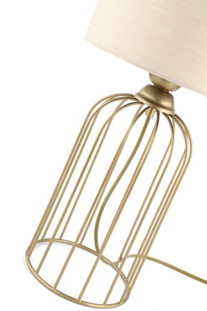 Tischlampe Antik Beige Hut - 4