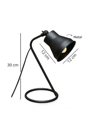 Tischlampe im Basic-Design – Schwarzes Metall Ayd-3031 AYD-3031 - 4