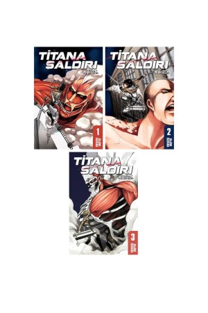 Titana Saldırı (attack On Titan) 1-2-3. Ciltler Manga Seti - Hajime Isayama - 1