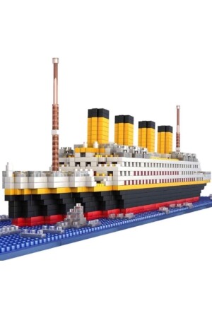 Titanic Gemi İnşa Kiti, 1860 Titanik Gemi Model Kiti, Teknoloji Yolcu Gemisi Yapı Seti 56x8x11.5cm - 4