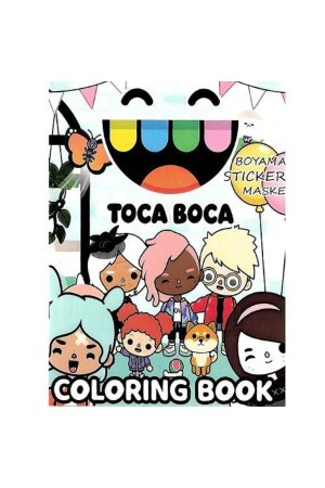 Toca Boca Boyama Kitabı Stickerlı (16 Sayfa) - 1