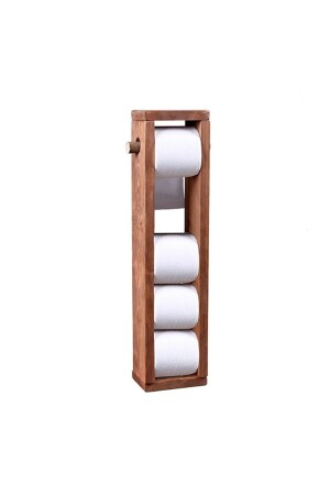 Toilettenpapierhalter aus Holz für Badezimmer, WC-Papierhalter 3008 3008-1 - 2