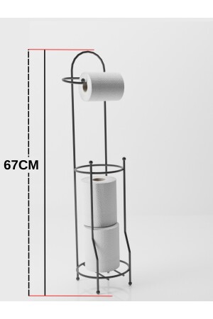 Toilettenpapierhalter, Toilettenpapierständer, Badezimmer-Organizer, Badezimmer-Organizer SB161C - 2