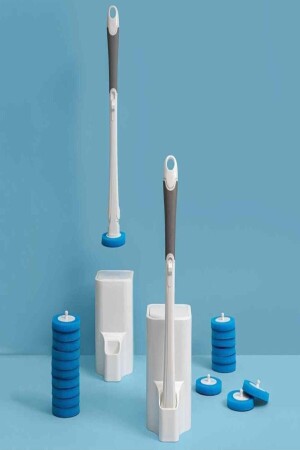 Toilettenschüssel-Reinigungsbürste mit speziellem Reinigungsmittelkopf, Einweg-Selldey0018 - 3