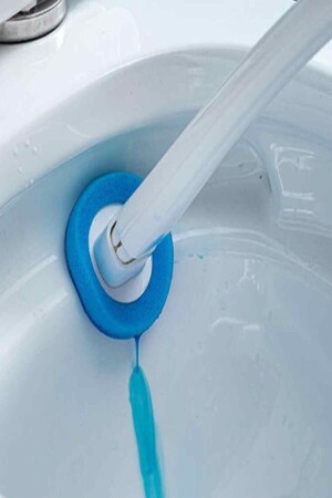 Toilettenschüssel-Reinigungsbürste mit speziellem Reinigungsmittelkopf, Einweg-Selldey0018 - 5