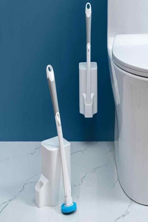 Toilettenschüssel-Reinigungsbürste mit speziellem Reinigungsmittelkopf, Einweg-Selldey0018 - 1