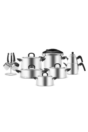 Tokyo Powersteel 17-teiliges Mitgift-Set mit Induktionsbasis 153 aus 316er Stahl. 03. 08. 2292 - 4