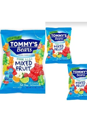 Tommy's Bears Jelly Mixed Fruit Vegan 127-5x3 Stk - 1