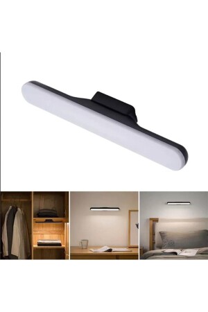 Ton einstellbares Tageslicht – schwarzes Gehäuse Touch – 1800 mAh wiederaufladbar – Magnet – Tisch – Schrank – etc. LED-Licht - 3