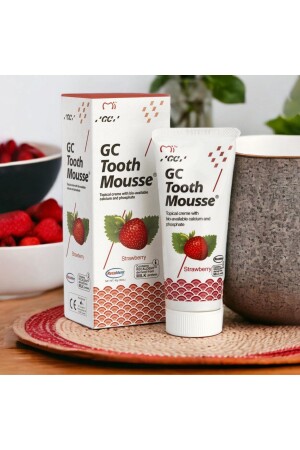 Tooth Mousse Çilek - Diş Minesi Koruyucu Kremi - Çilekli - 1