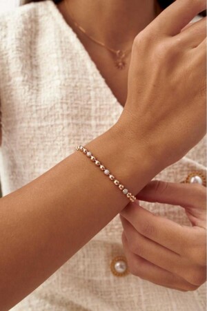 Top-Ball-Diamant-Armband 14 Karat - 3