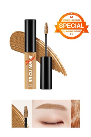 Topaklanma Yapmayan Uzun Süre Kalıcı Kaş Maskarası A'pıeu Born To Be Madproof Brow Mascara (01 Yell 10092 - Missha