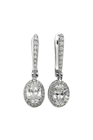 Topas-Stein-Diamant-Fantasie-Ohrringe - 2