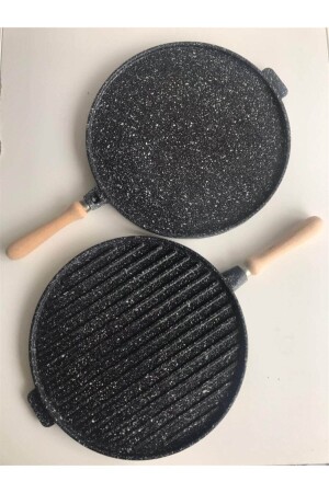 Topaz Doppelseitige Fladenbrot- und Grillpfanne TPZ-01 - Amboss