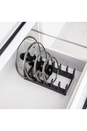 Topfdeckel-Organizer – Topfdeckelregal mit 6 Fächern - 3