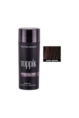 Topik-koyu Kahve Renk (dark Brown) Dolgunlaştırıcı Saç Fiberi Saç Tozu 27.5gr - 1