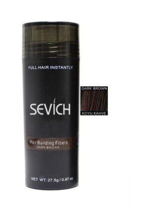 Toppik 27-5 Gr Koyu Kahve ( Dark Brown ) Saç Fiberi Keratin Saç Tozu - 1