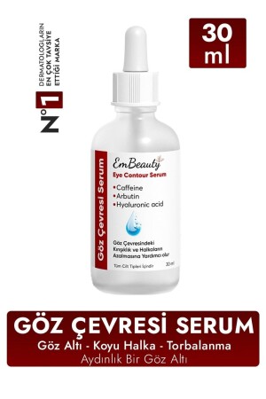 Torbalanma Ve Morluk Kırışıklık Giderici Aydınlatıcı Kafein Göz Altı Serumu 30 ml TYC00825087859 - 2