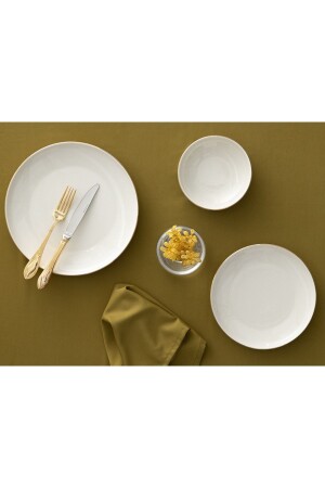 Torino Tafelservice Porzellan 18-teilig für 6 Personen Gold 10037740 - English Home