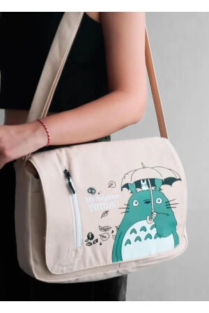 Totoro Special Series Beige Umhängetasche mit zwei Taschen – Stillex - 2