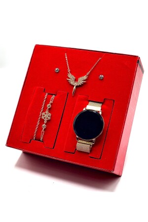 Touch Damen-Armbanduhr, Halskette, Armband und Ohrring-Set - 2