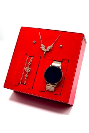 Touch Damen-Armbanduhr, Halskette, Armband und Ohrring-Set - 1