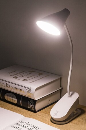 Touch wiederaufladbare Latch-Tischlampe zum Lesen von Büchern und Lernen, Umgebungsbeleuchtung, 20 LEDs, 3 Lichttöne, ECY00176 - 1