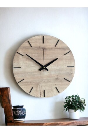 ساعة الحائط المزخرفة البسيطة من الخشب - Tozluahşap