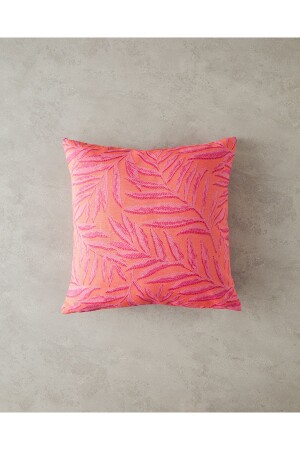 Tracino Jacquard-Kissenbezug, Fuchsia - 1