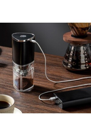 Tragbare elektrische Kaffeemühle Typ C USB-Aufladung Keramik-Schleifkern Home Coffee Beans Kaffeemühle - 2