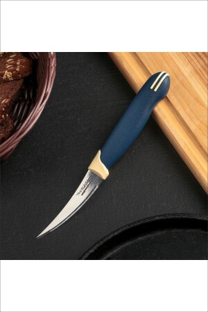 MNZ-Tramontina 6 قطع ليزر محصنة قصيرة منحنية السكين مجموعة PNK7019T - Pinkev