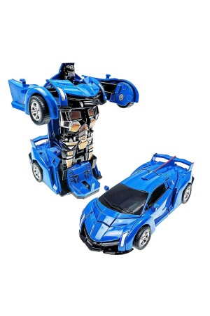 Transformers Robot Çek Bırak Kendinden Robota Dönüşebilen 1:32 Bugatti Araba - 1