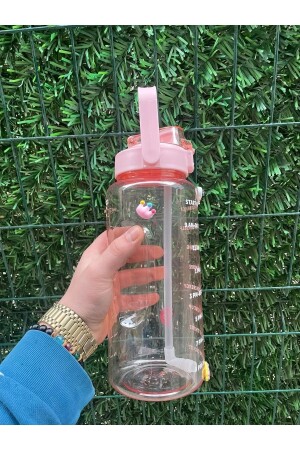 Transparente Motivationswasserflasche 2000 ml Wasserflasche – Bpa-frei SRM741085 - 5
