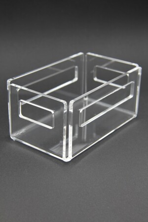 Transparenter Acryl-Plexi-Gewürzstreuer, Salz- und Pfefferstreuer, 14 x 8 cm, 3 mm - 5