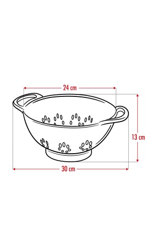 Transparentes Nudelsieb aus Acryl und Gemüse- und Obstsieb - 7