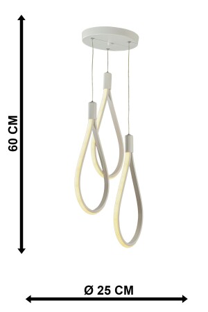 Trend 3. Dreifarbiger LED-Kronleuchter in Weiß BEG0016BEG03 - 6