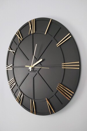 Trend Lines Schwarz-Gold-Wanduhr – 50 x 50 cm 012022TL - 2