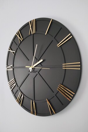 Trend Lines Schwarz-Gold-Wanduhr – 50 x 50 cm 012022TL - 3