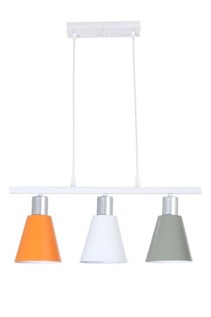 Trendiger, moderner Design-Café-Küchen-Wohnzimmer-Orange-Weiß-Grün-farbiger 3-teiliger Kronleuchter TY9383 - 2