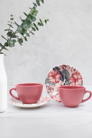 مجموعة من كوبين من الشاي والقهوة - Trendmiya