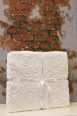 Trendy Embos Battaniye Çift Kişilik-krem - Özdilek