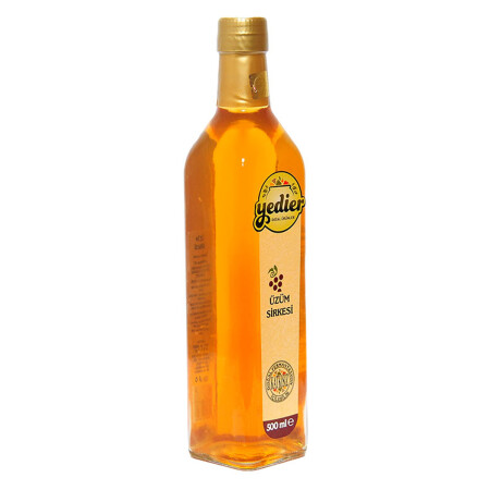 Trinkbarer Traubenessig in Glasflasche mit natürlicher Fermentation, ohne Zusatzstoffe, 500 ml - 4