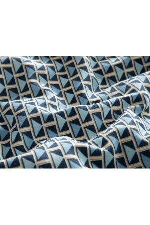 Trio Tile bügelleichtes Doppelbett-Bettbezug-Set, 200 x 220 cm, Marineblau TYC92FW0IN168556534108834 - 6